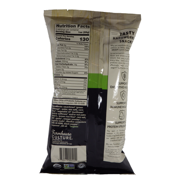 Farmhouse Culture Kraut Krisps Probiotic Sauerkraut Chips Multise Nutriate Corporation