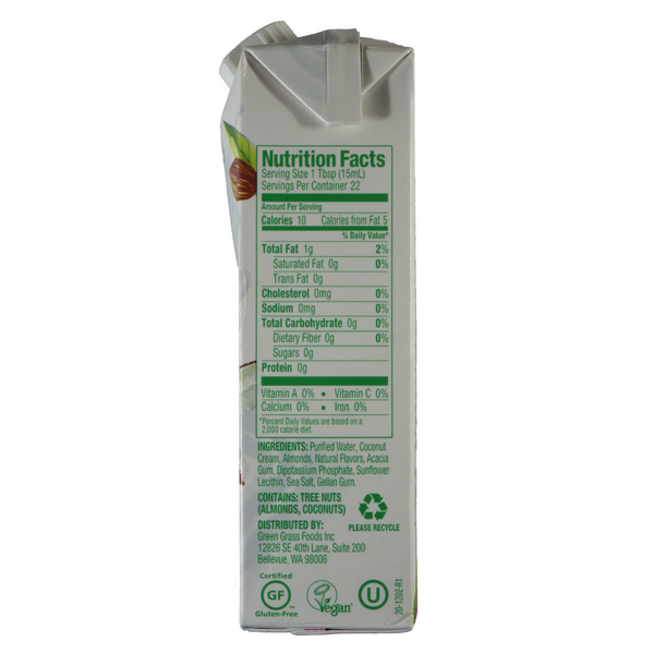 Nutpods Nut Cream Single/Multiserving tetra paks Nutriate