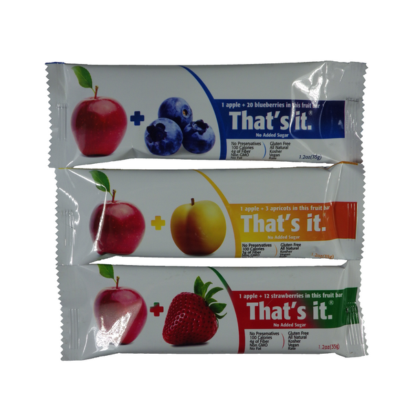 That's it. - Fruit Bars - Single serving bars – Nutriate Corporation