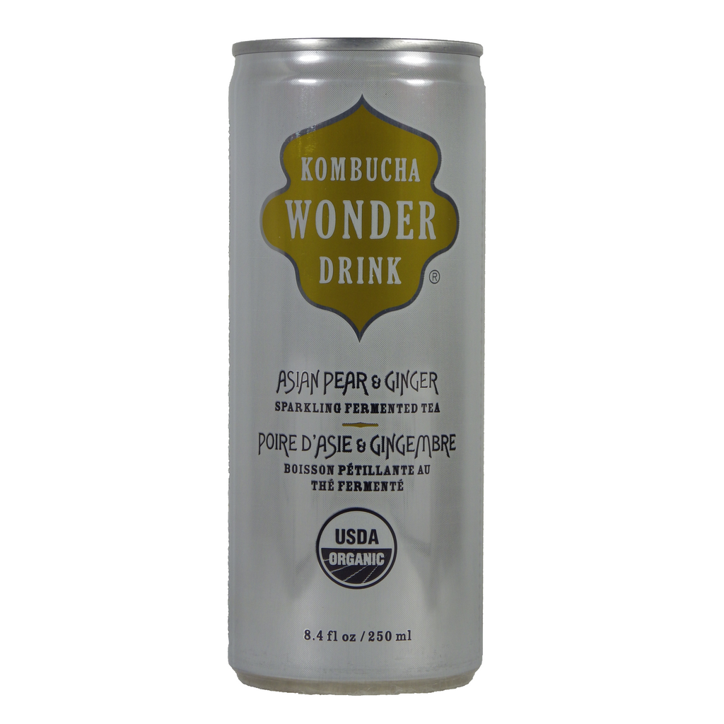 Kombucha Wonder Drink - Sparkling Fermented Tea - Single serving cans