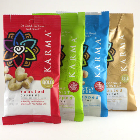 Karma Nuts - Cashews - Small serving paks