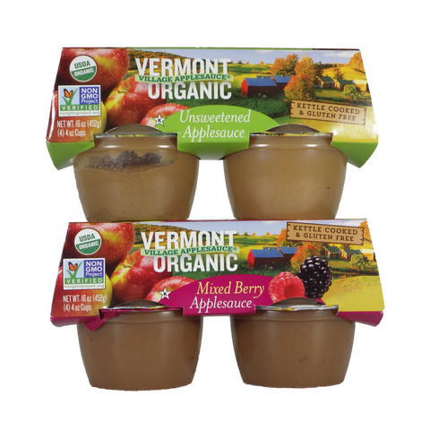 Vermont Village - Apple Sauces and Vinegars - Single serving cups and packets